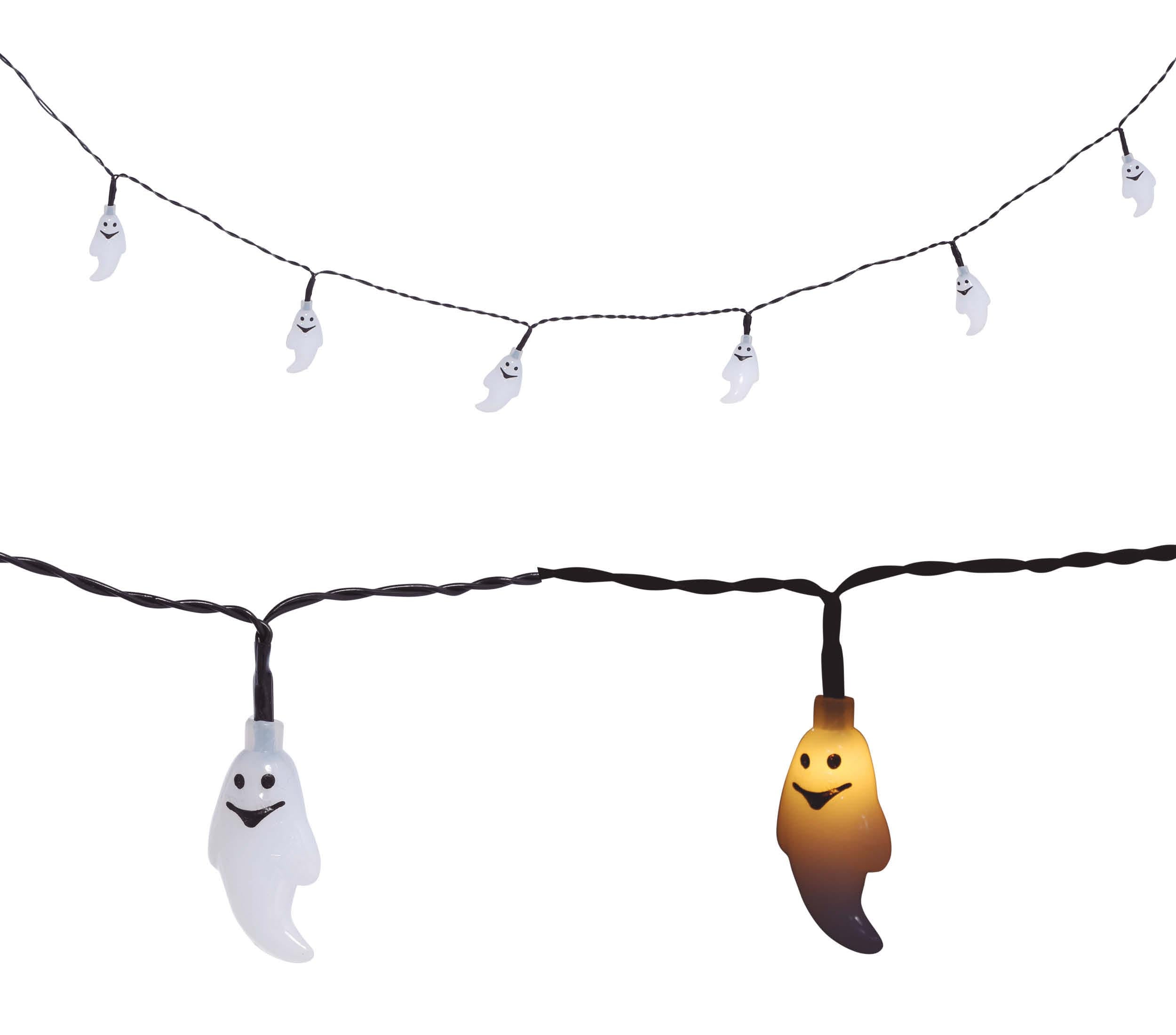 LED GARLAND 10 GHOSTS BATTERIES