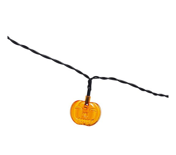 LED GARLAND 10 PUMPKIN BATTERIES