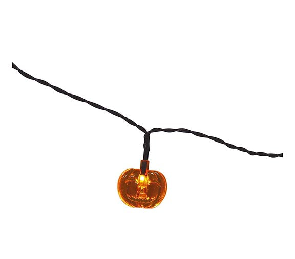 LED GARLAND 10 PUMPKIN BATTERIES