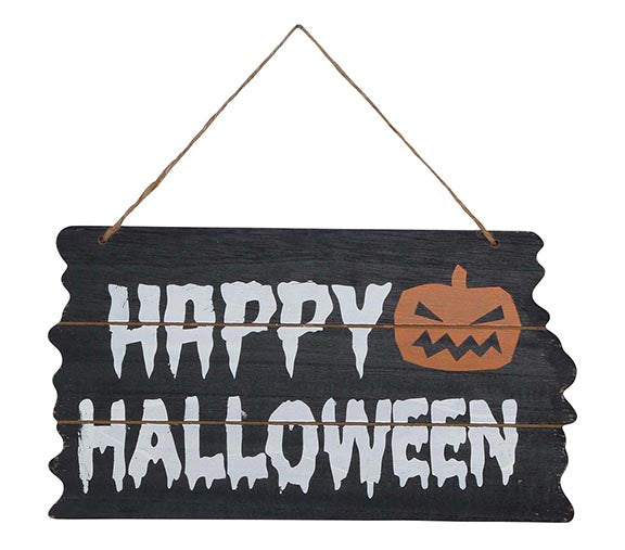 SIGN "HAPPY HALLOWEEN" 34X19 CM