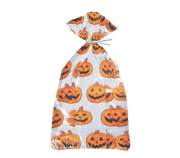 PACK 20 CANDY BAGS 28X13 CM PUMPKINS
