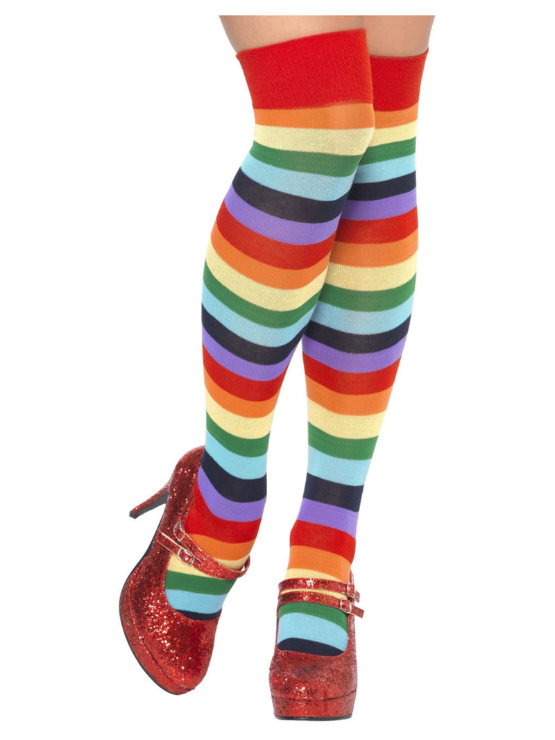 Clown Socks, Long, Multi-Coloured - 1