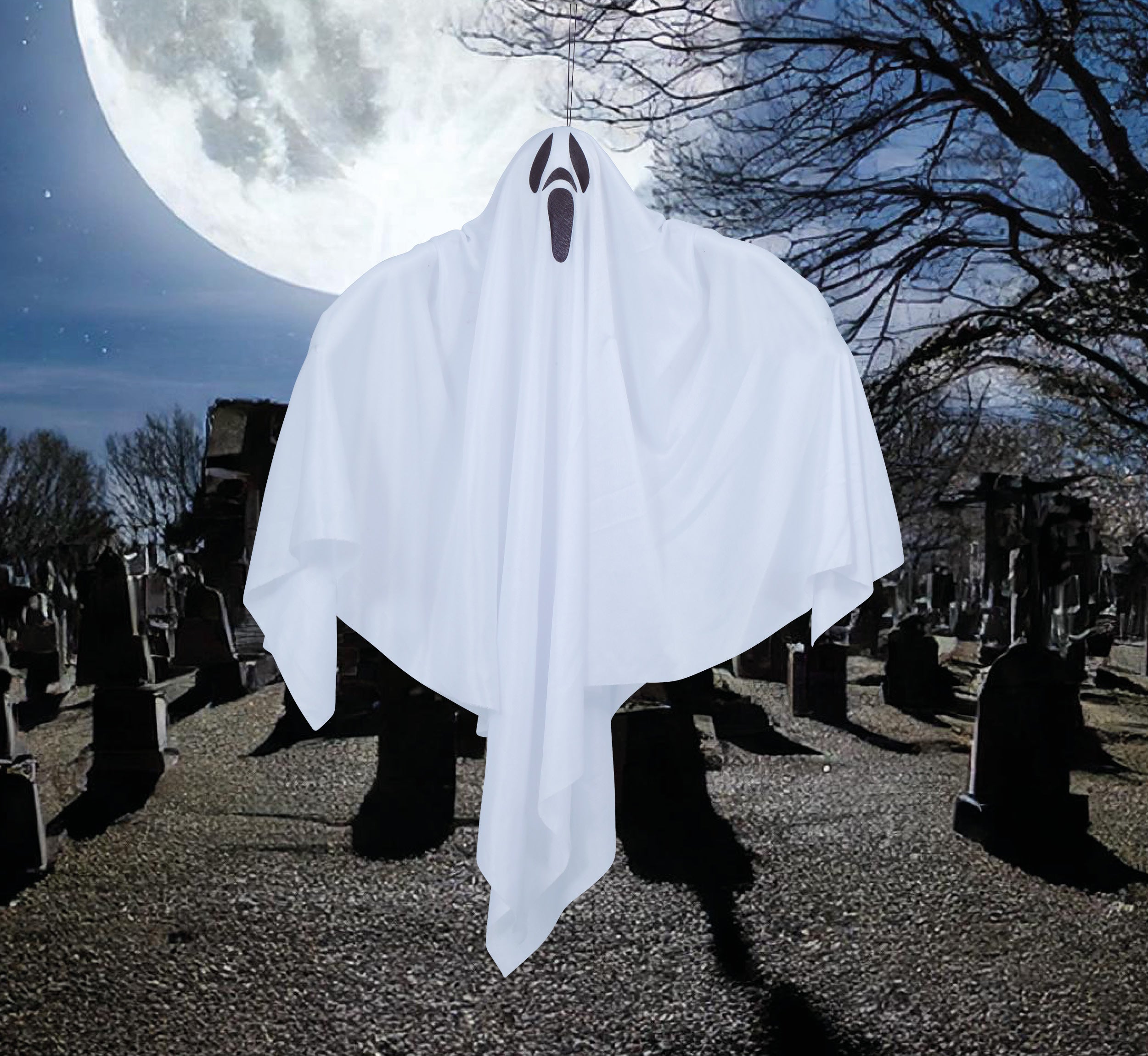 HANGING GHOST, 80 CM