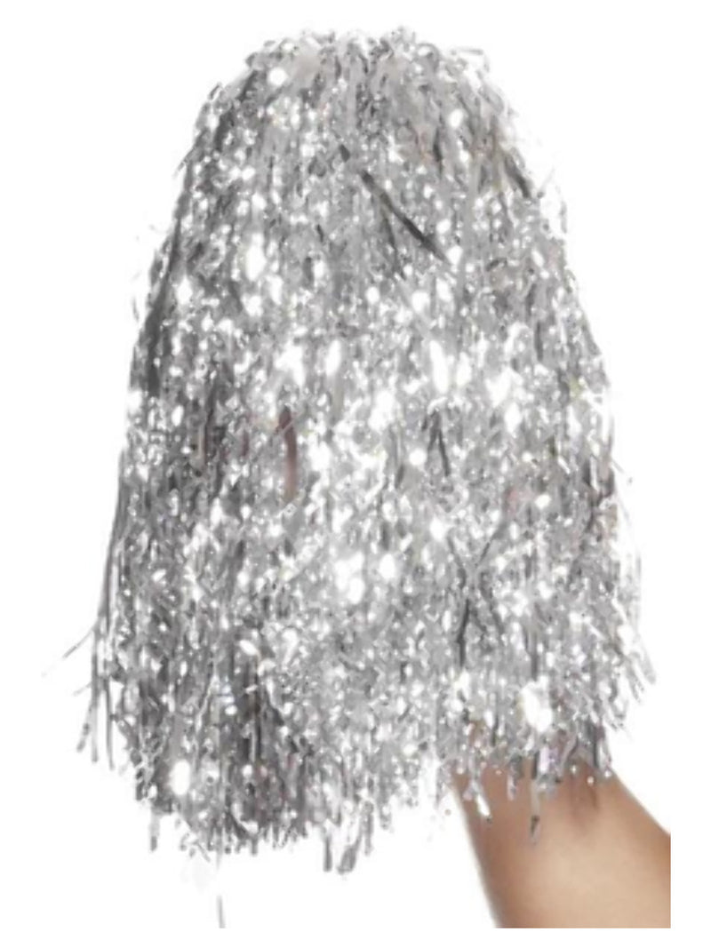 Pom Poms Metallic, Silver - 1