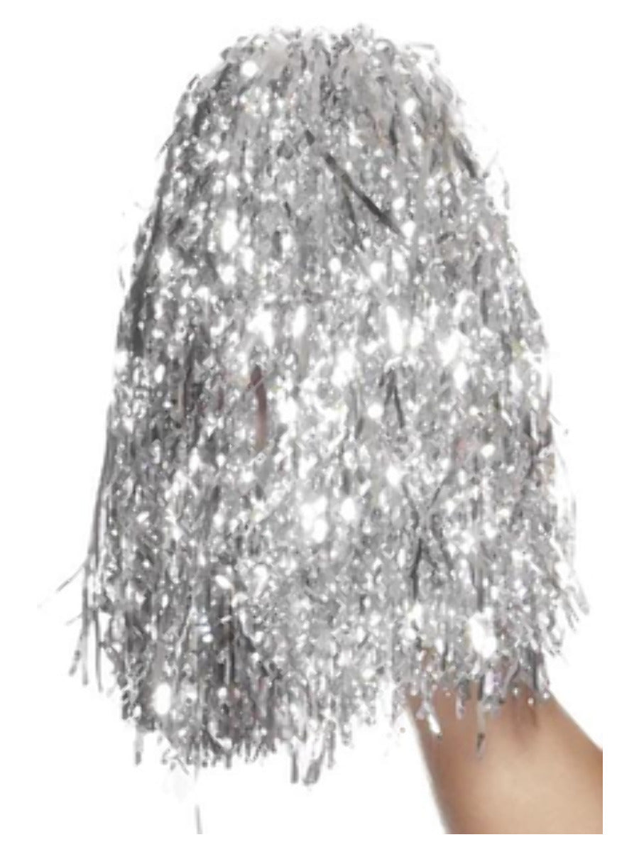 Pom Poms Metallic, Silver - 1