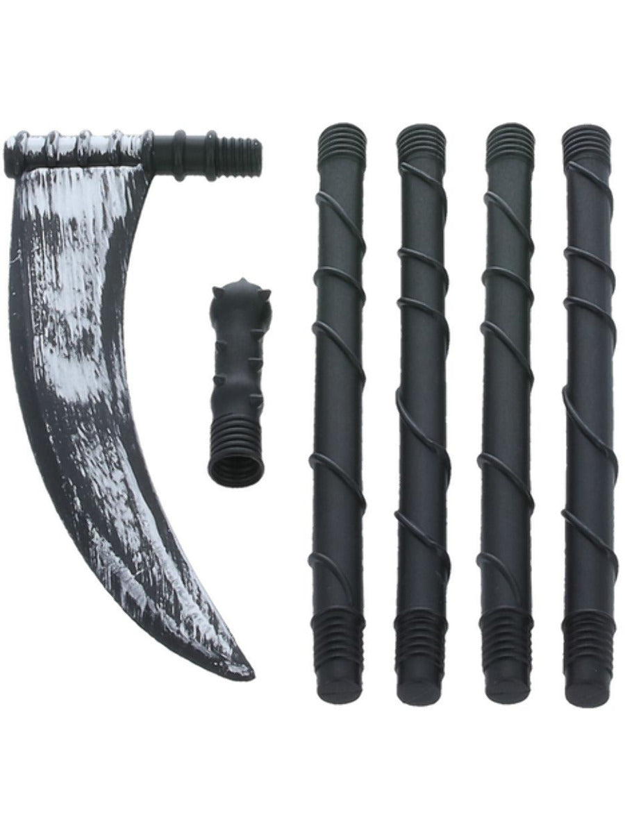 Extendable Grim Reaper Scythe, Black - 3