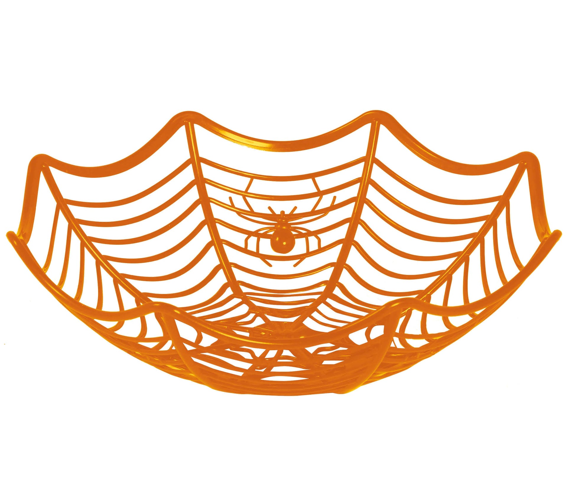 ORANGE SPIDERWEB TRAY 28X8 CM