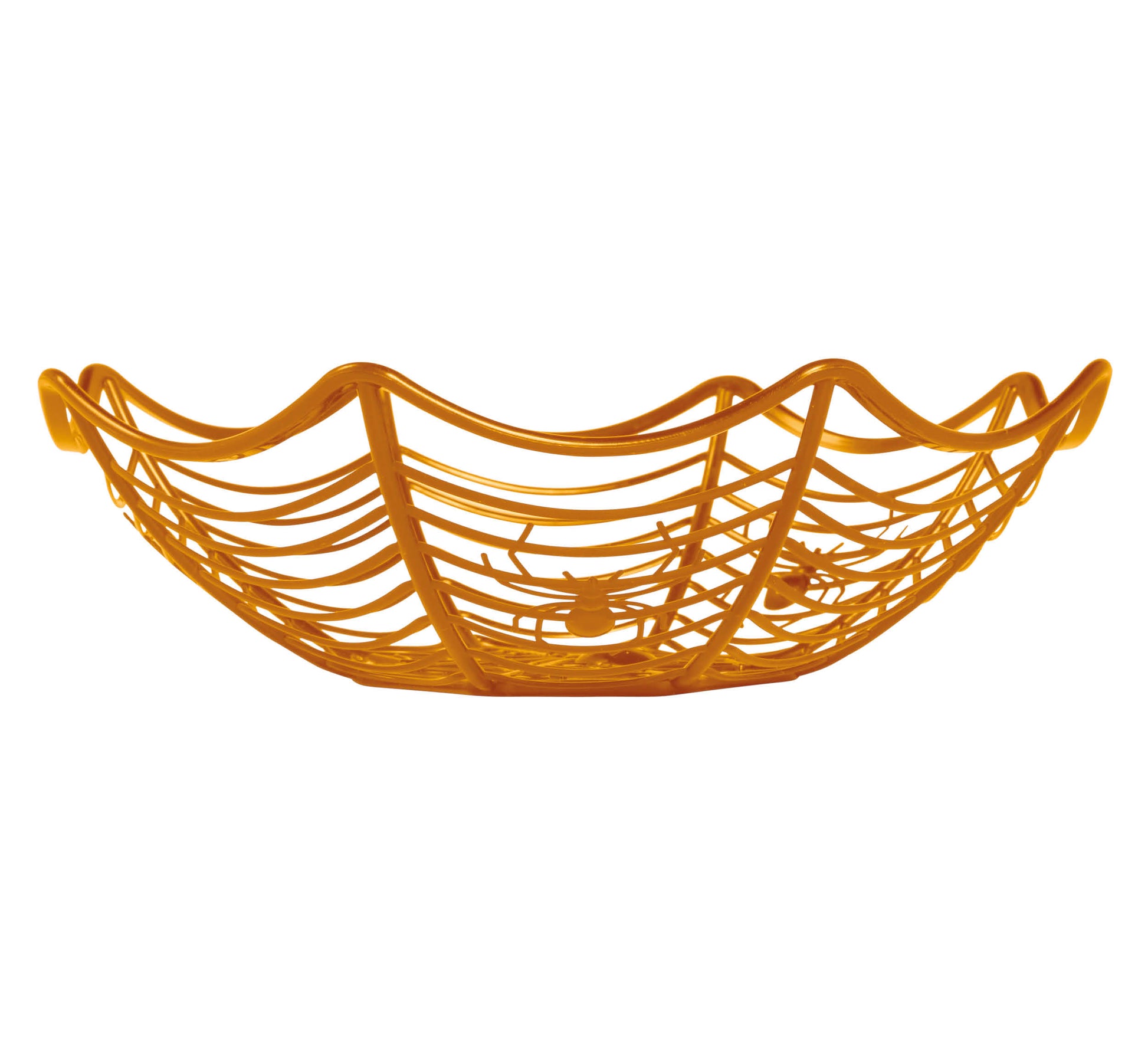 ORANGE SPIDERWEB TRAY 28X8 CM