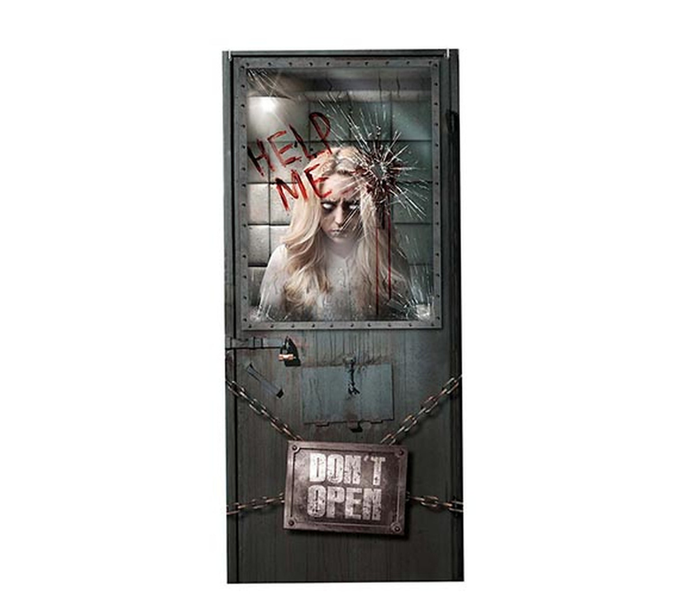 SCARY DOOR DECORATION, 80X180 CM