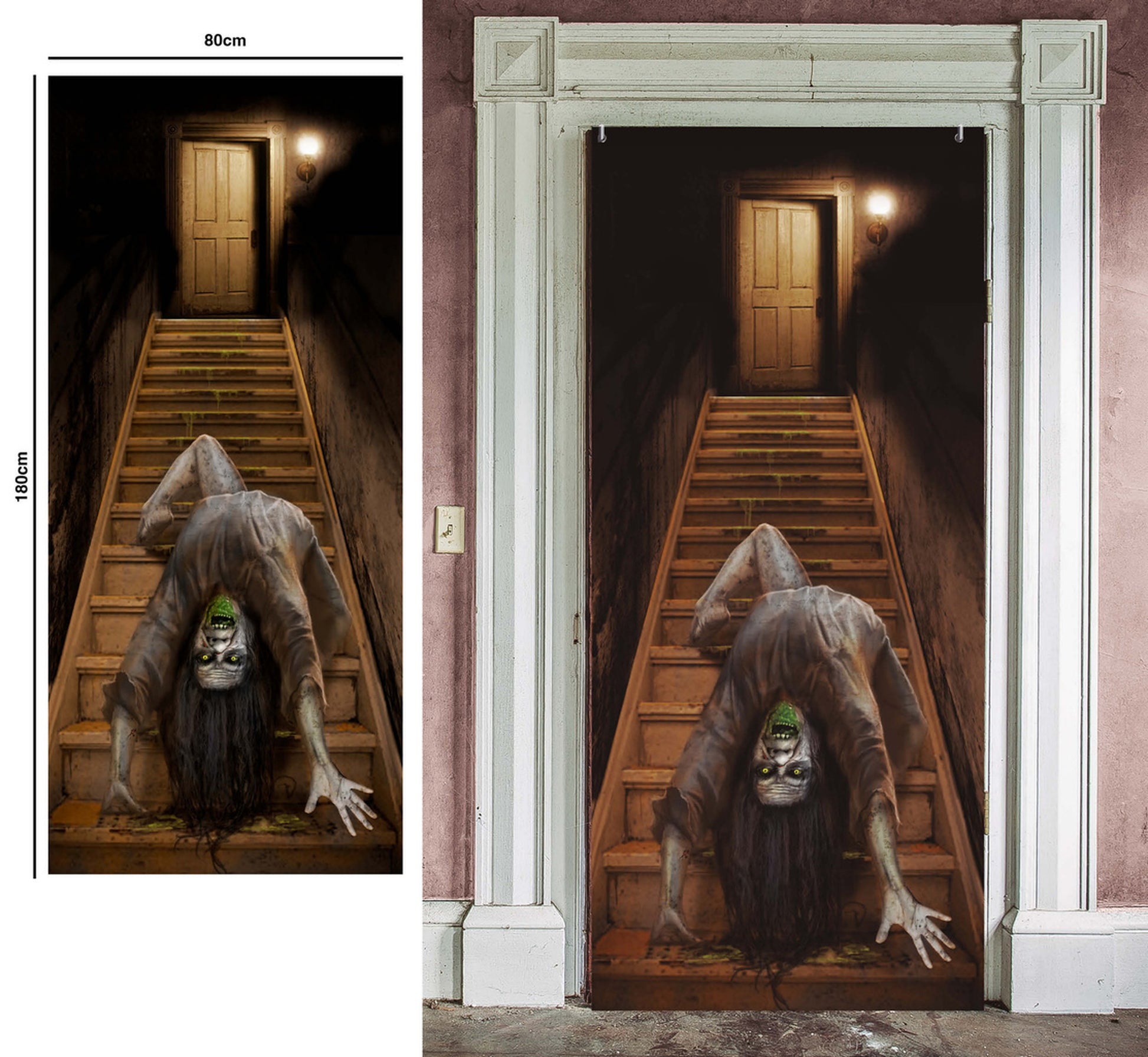 SCARY DOOR DECORATION, 80X180 CM