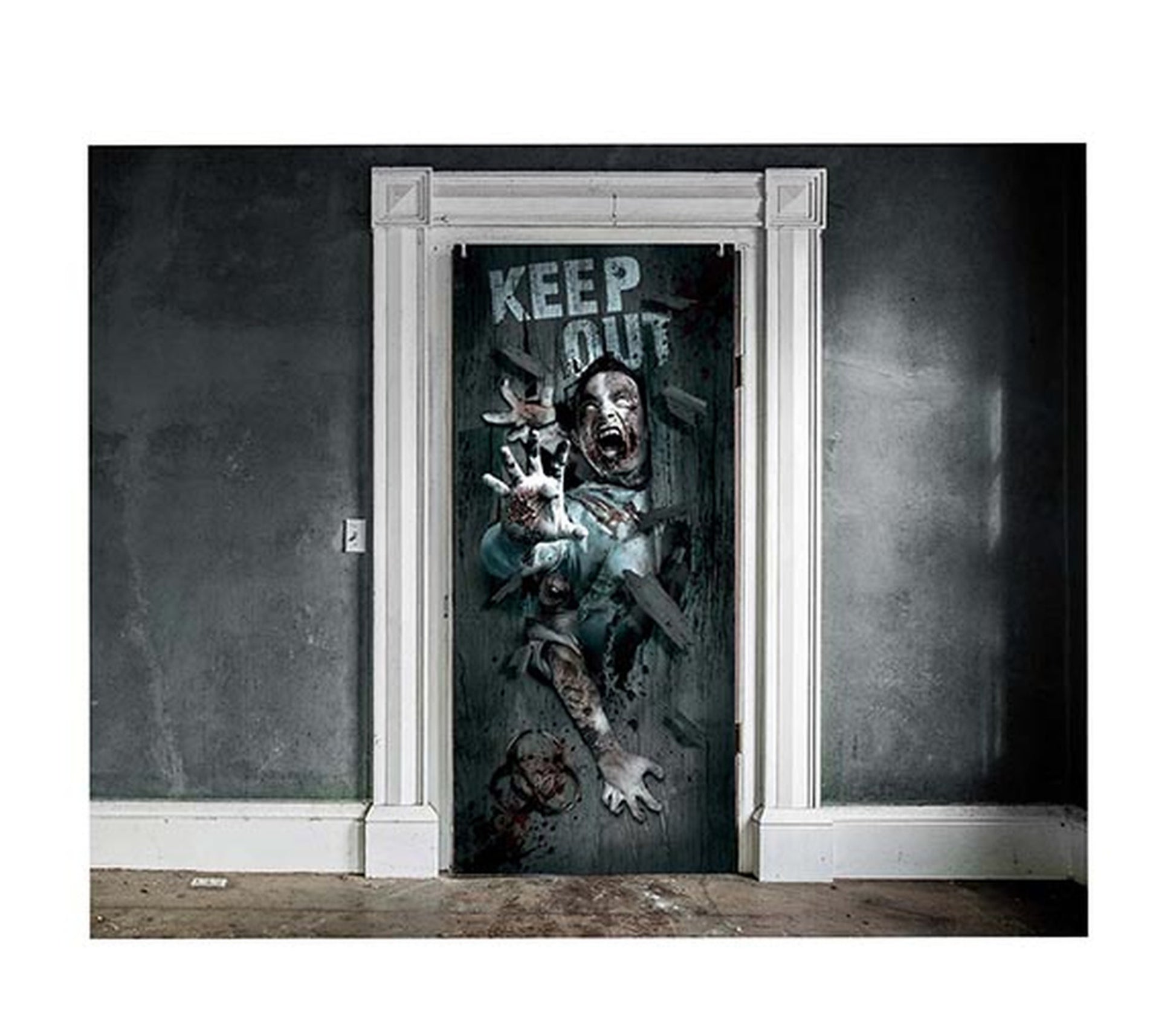 SCARY DOOR DECORATION, 80X180 CM