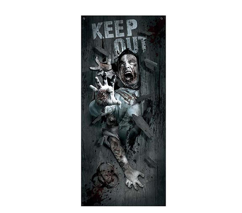 SCARY DOOR DECORATION, 80X180 CM