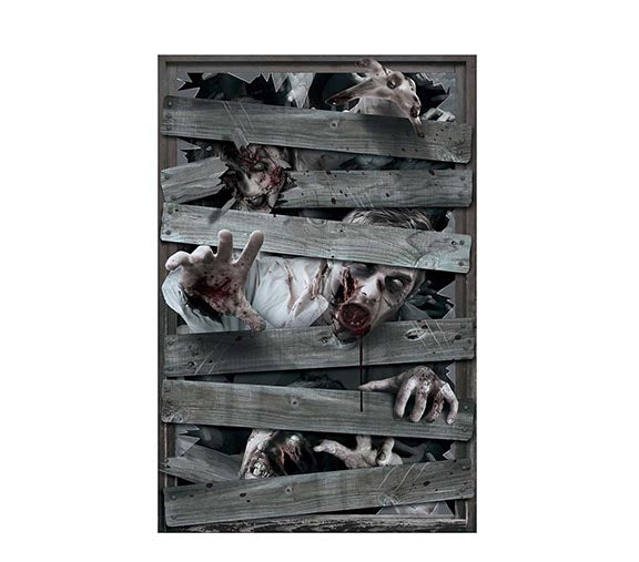 SCARY WINDOW DECORATION, 80X120 CM