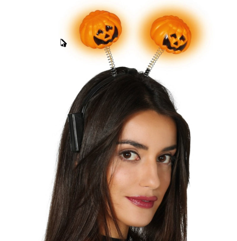 PUMPKIN HEADBAND WITH LIGHT
