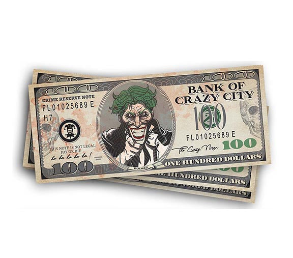 75 MR SMILE BANKNOTES 6X15 CM
