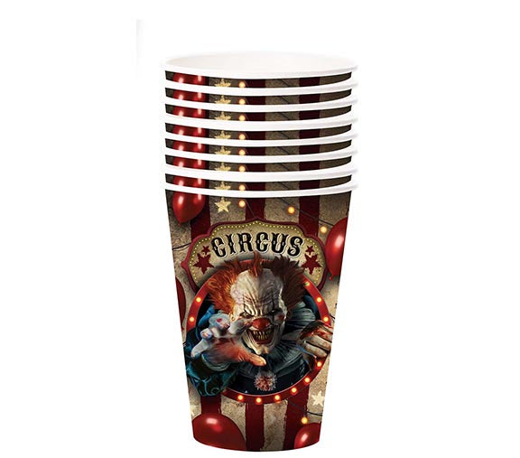 BAG OF 6 CLOWN CUPS 355 CL. 11 CM