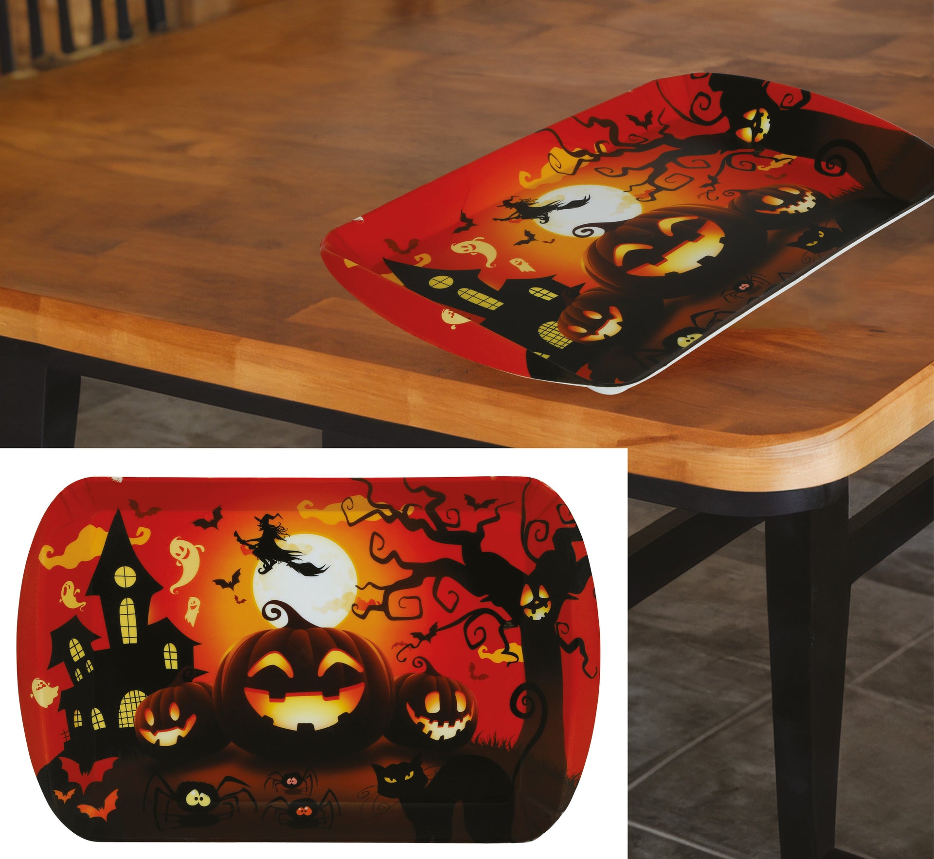 PUMPKIN TRAY, 39X24 CMS, PLASTIC