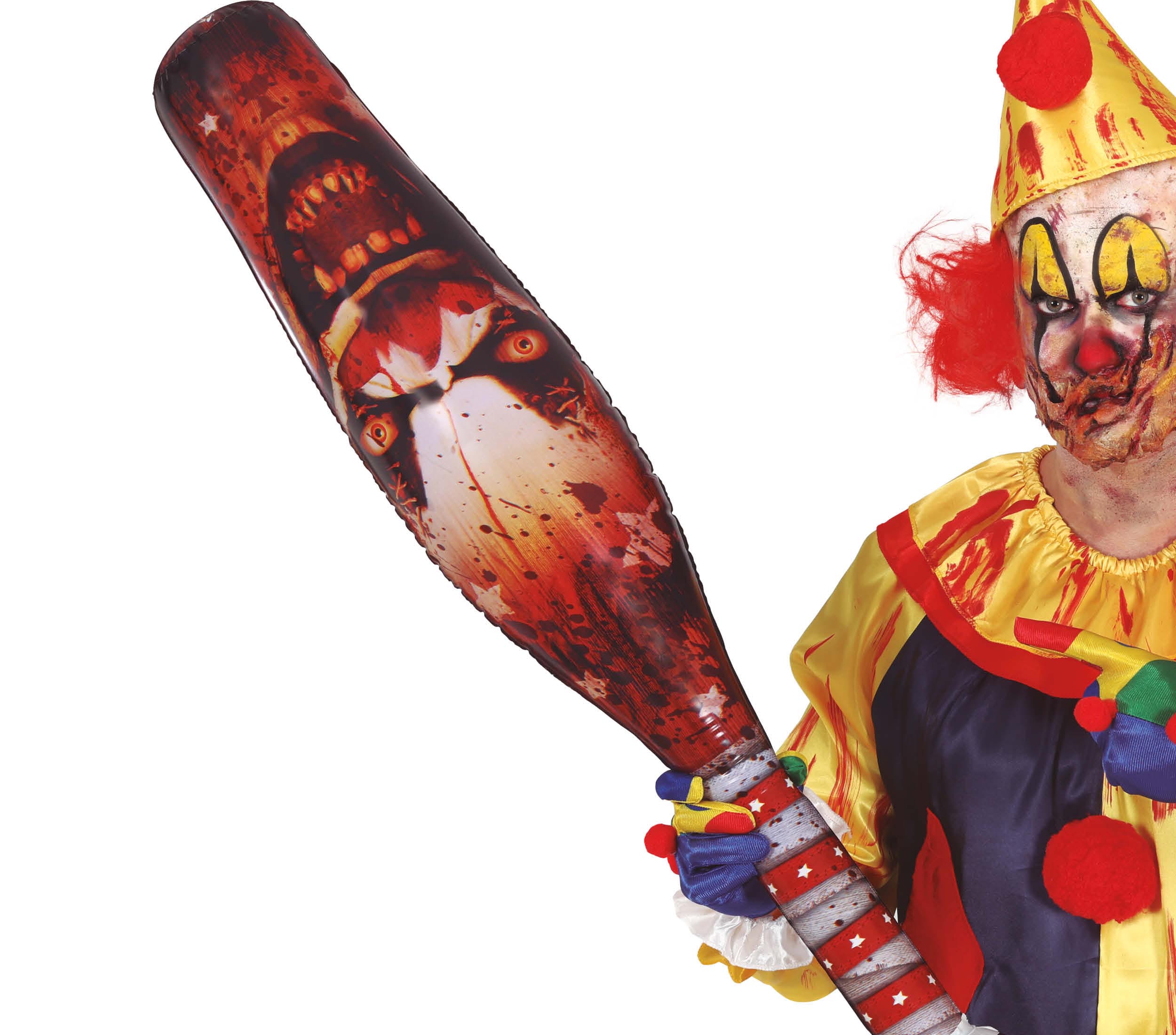 INFLATABLE CLOWN BAT 90 CM