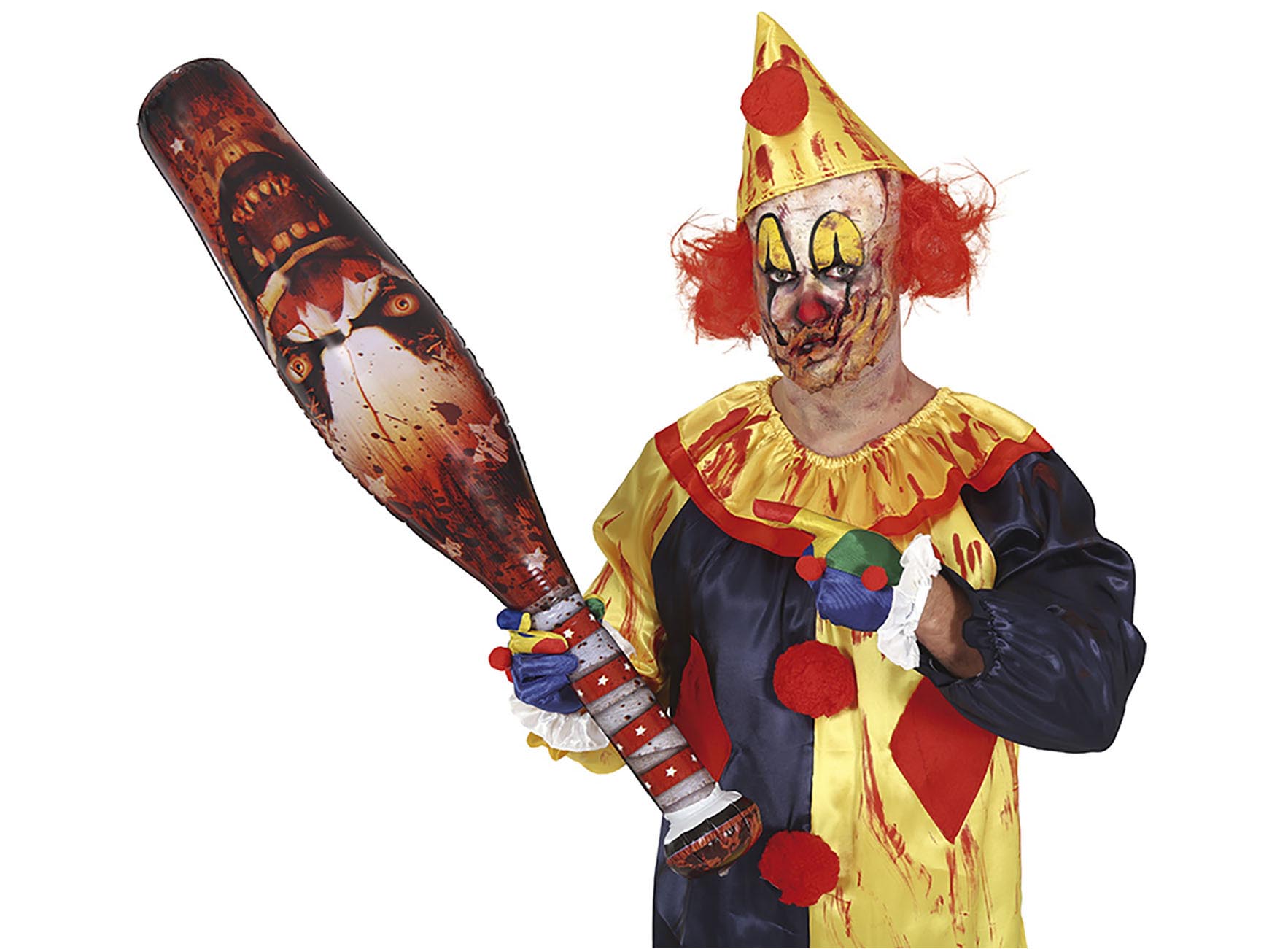 INFLATABLE CLOWN BAT 90 CM