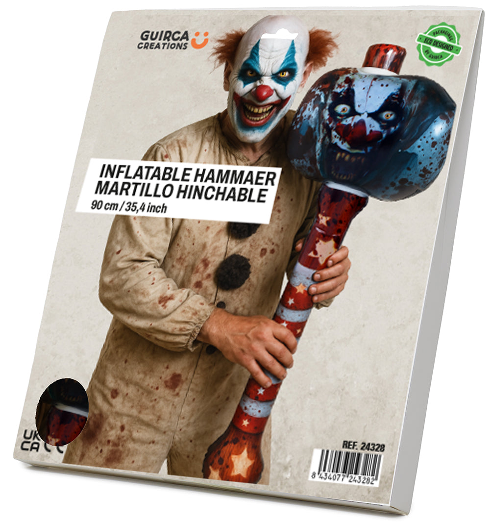 INFLATABLE CLOWN HAMMER 90 CM