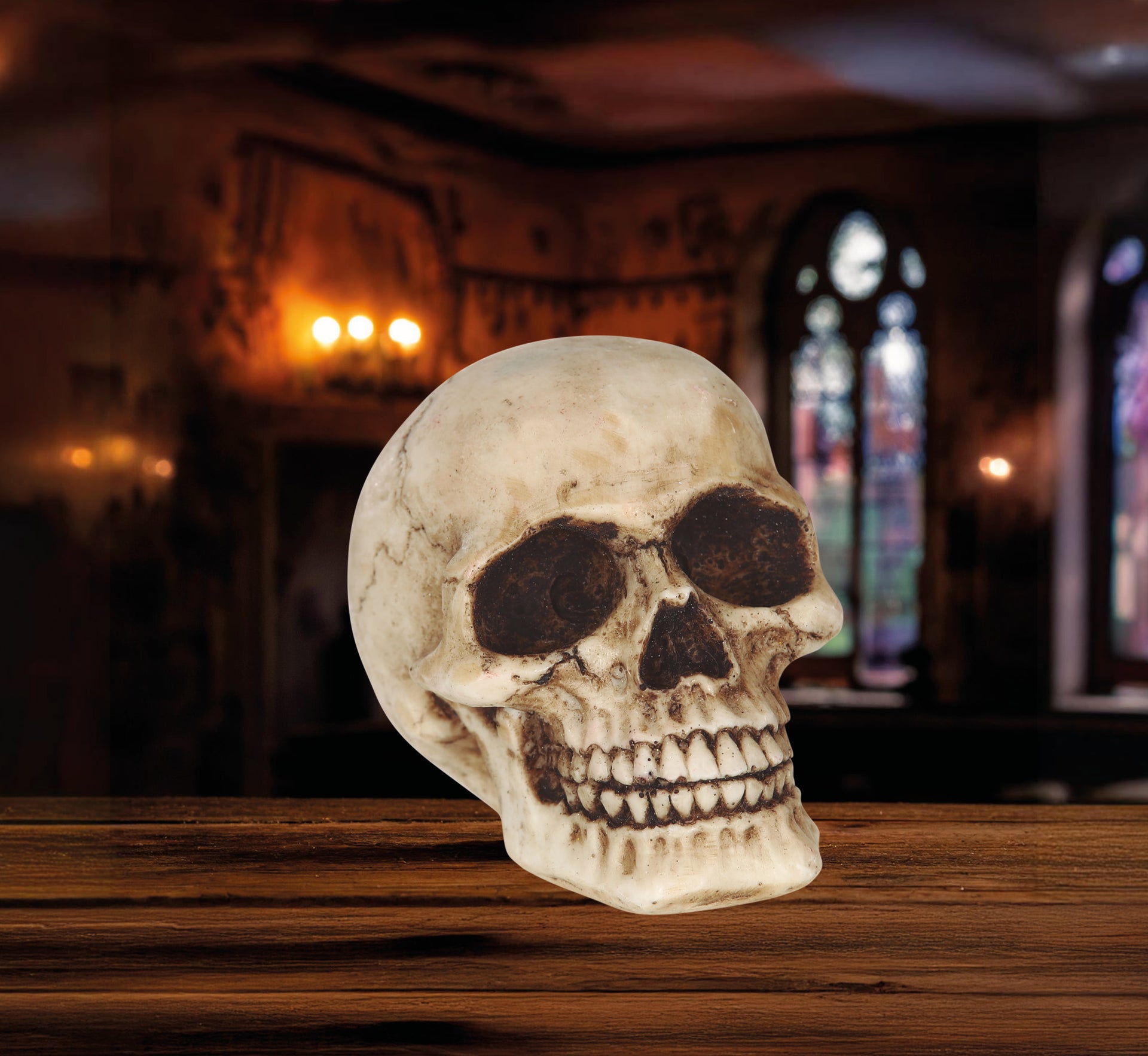 RESIN SKULL 8 CM