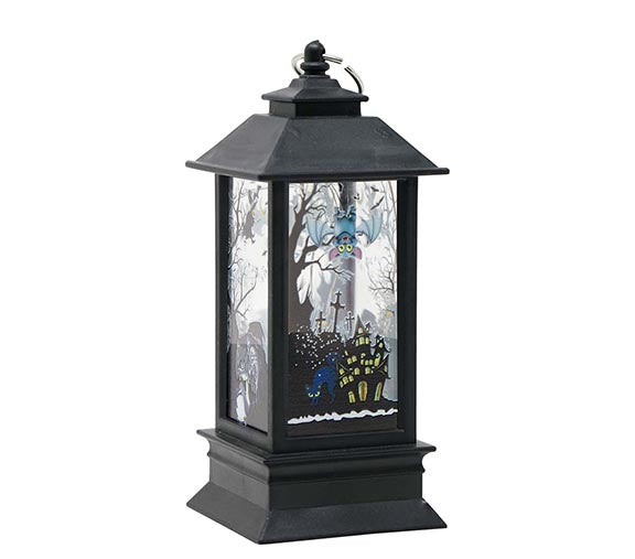 BOX OF 12 LANDSCAPE LANTERN WITH LIGHT 12.5X5 CM