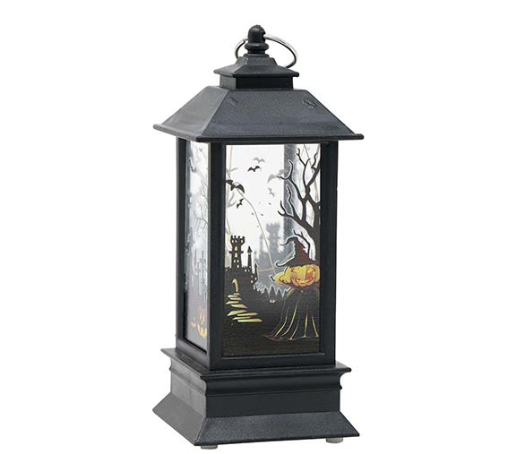 BOX OF 12 LANDSCAPE LANTERN WITH LIGHT 12.5X5 CM