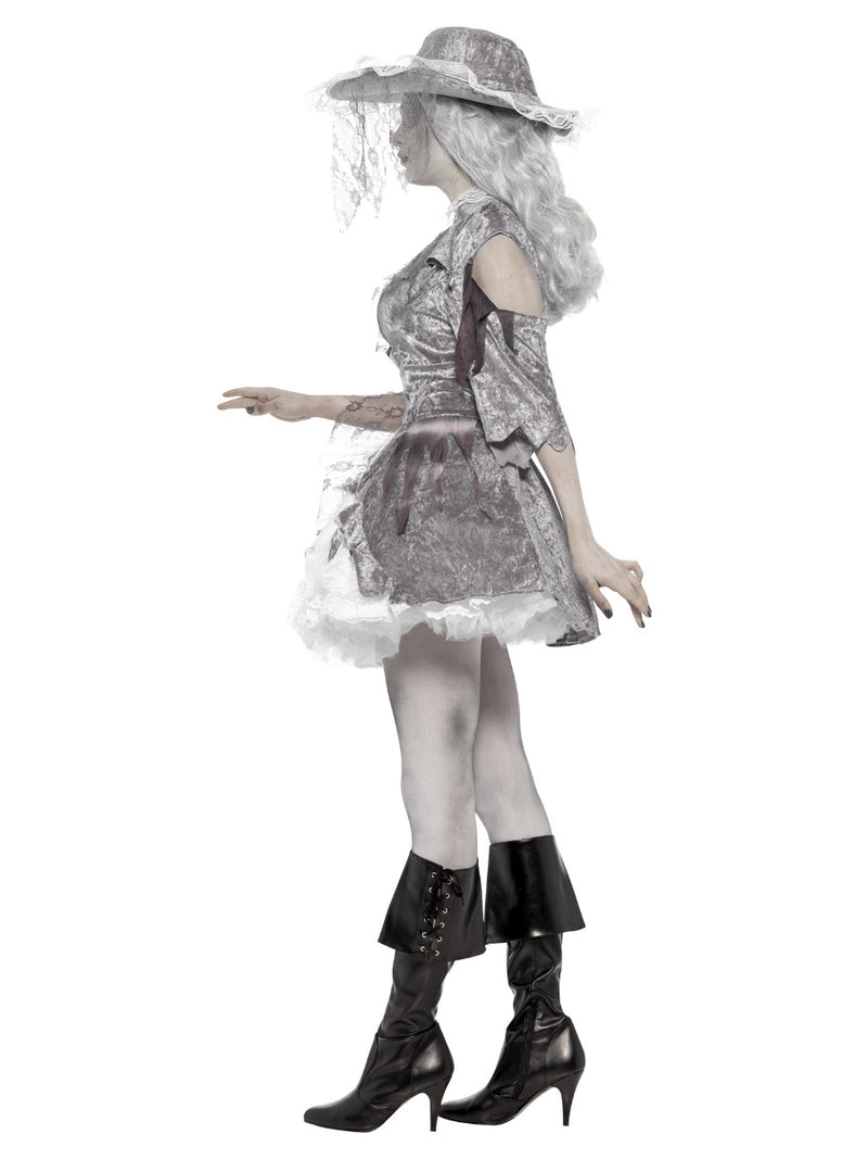 Deluxe Ghost Ship Pirate Treasure Costume, Grey - 4