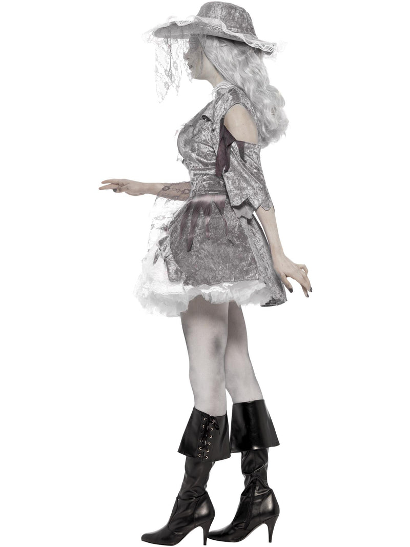 Deluxe Ghost Ship Pirate Treasure Costume, Grey 3