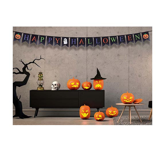 PUMPKIN PENNANT BUNTING 300 CM 15X20 CM HQ