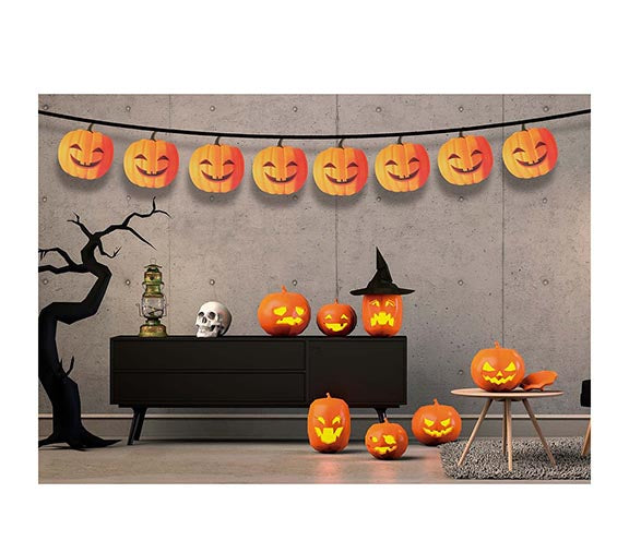 PUMPKIN GARLAND 300 CM 16X16 CM HQ