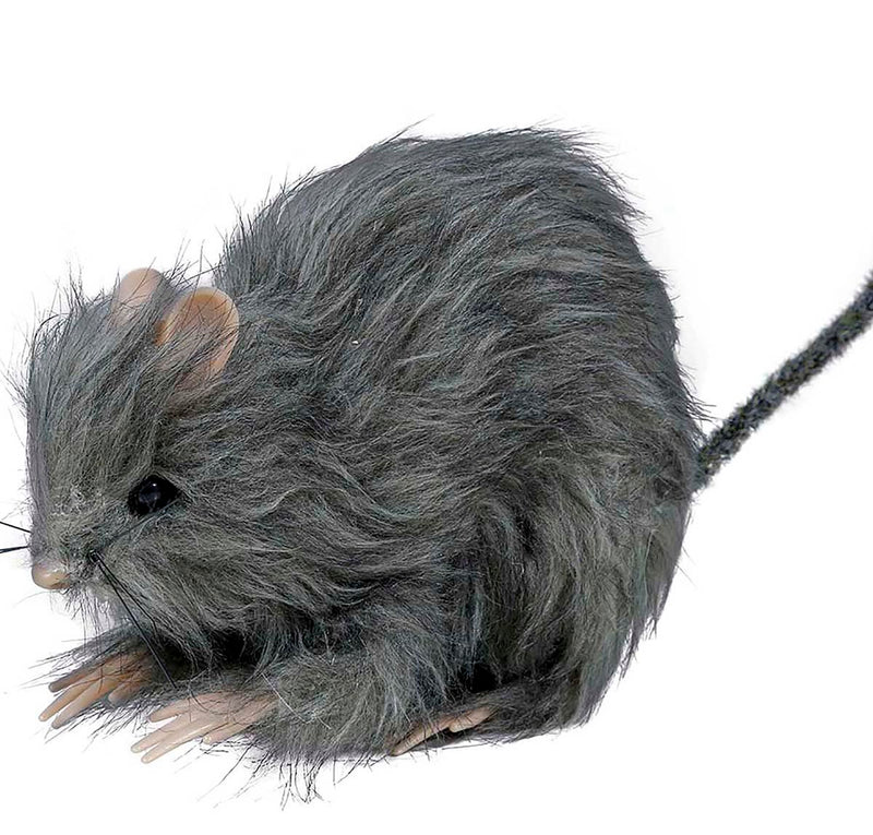 SMALL FURRY RAT 15 CMS.