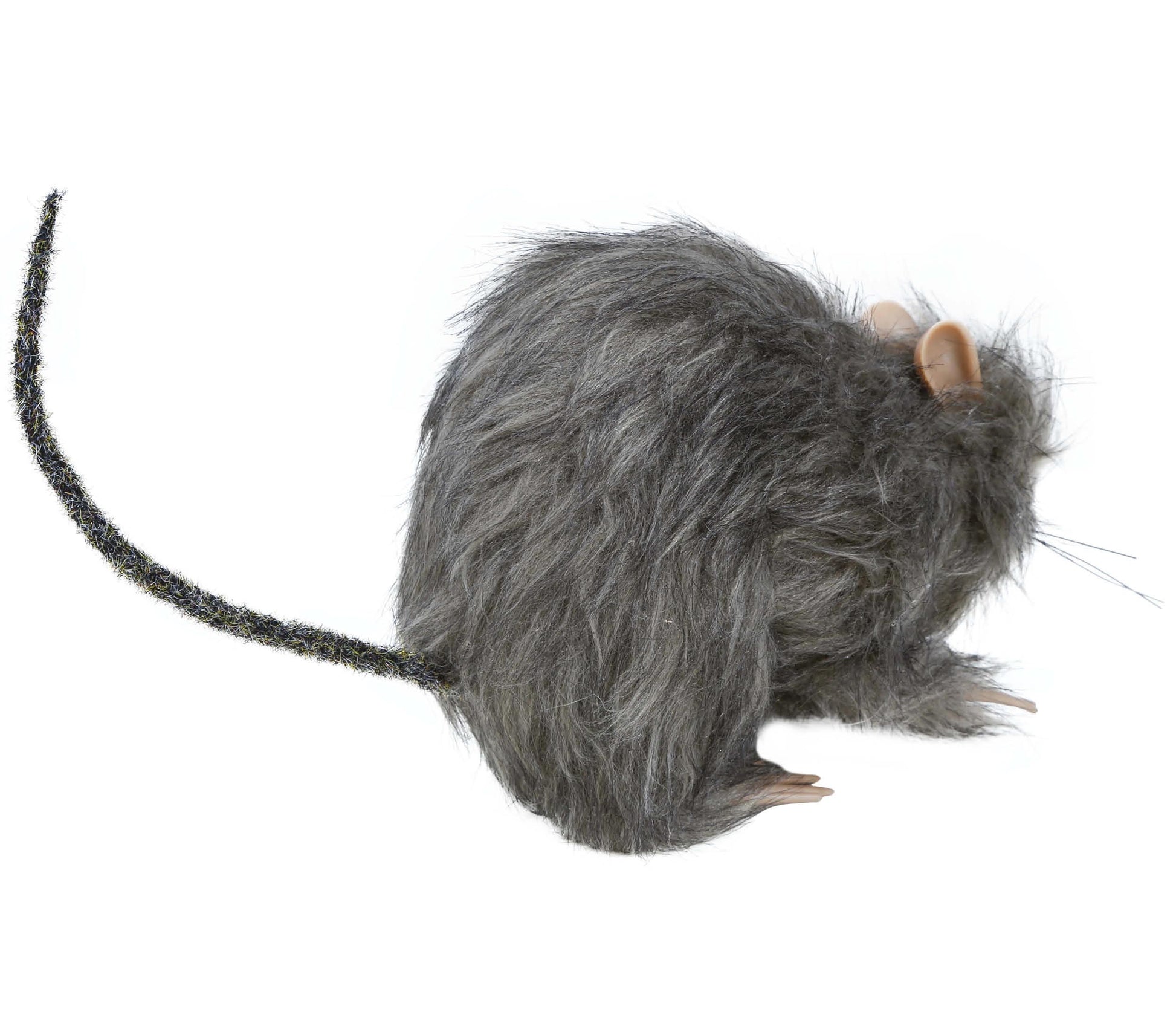 SMALL FURRY RAT 15 CMS.
