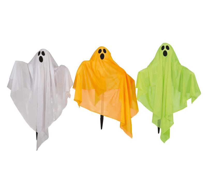 3 COLORFUL GHOSTS WITH SPIKE 90X70 CMS WITH LIGHT