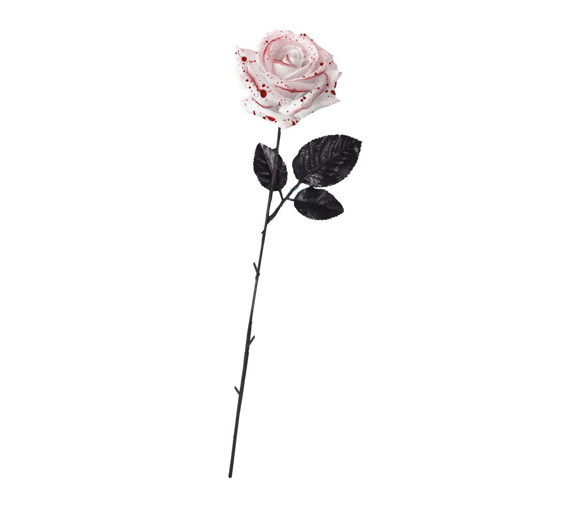 WHITE FLOWER WITH BLOOD 42 CMS.