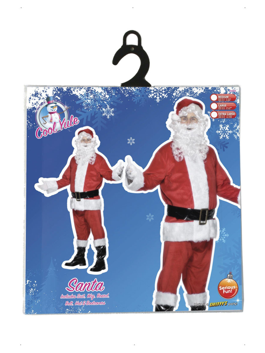 Deluxe Santa Costume, Red - 3
