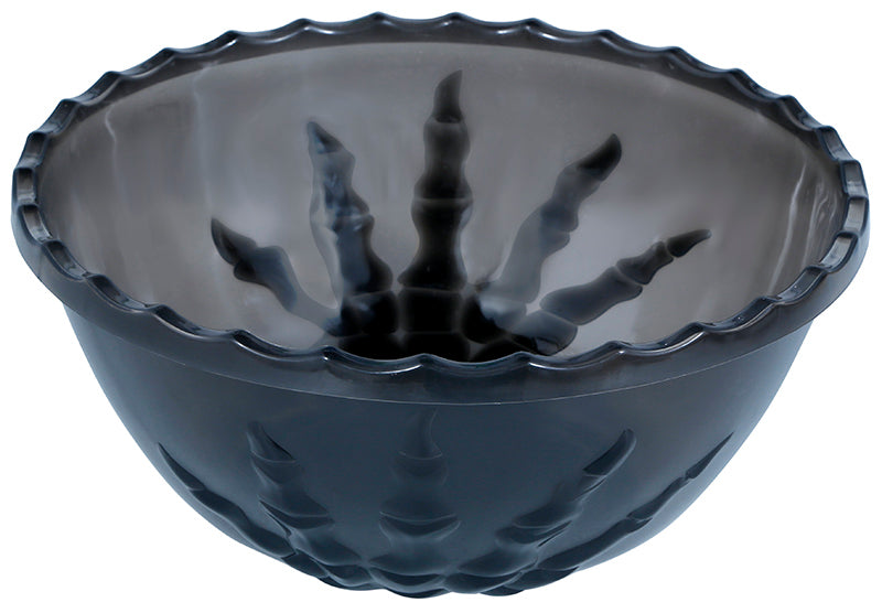 BLACK SKELETON HAND BOWL, 14X33 CMS CMS.
