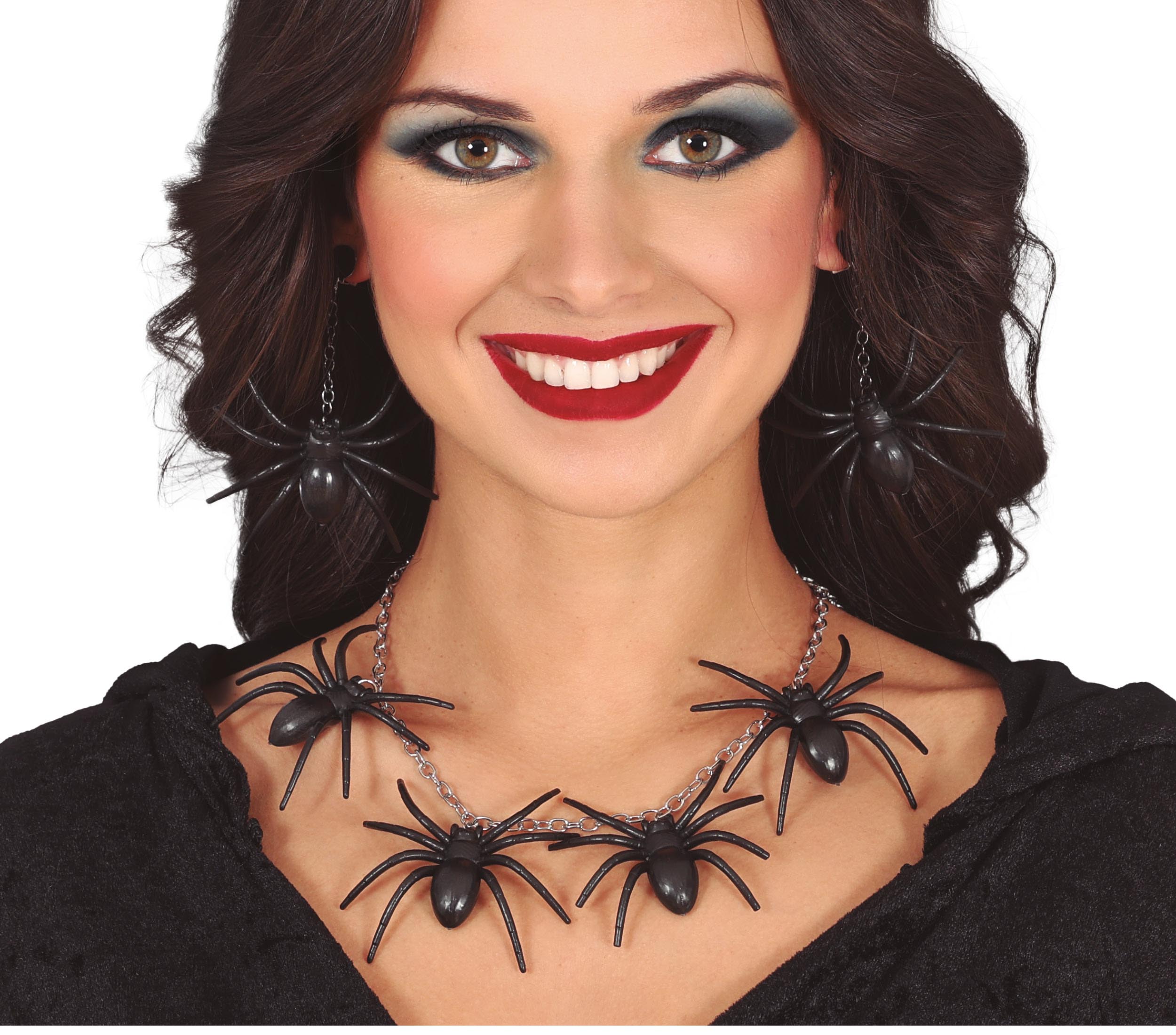 SPIDER NECKLACE AND EARRINGS SET