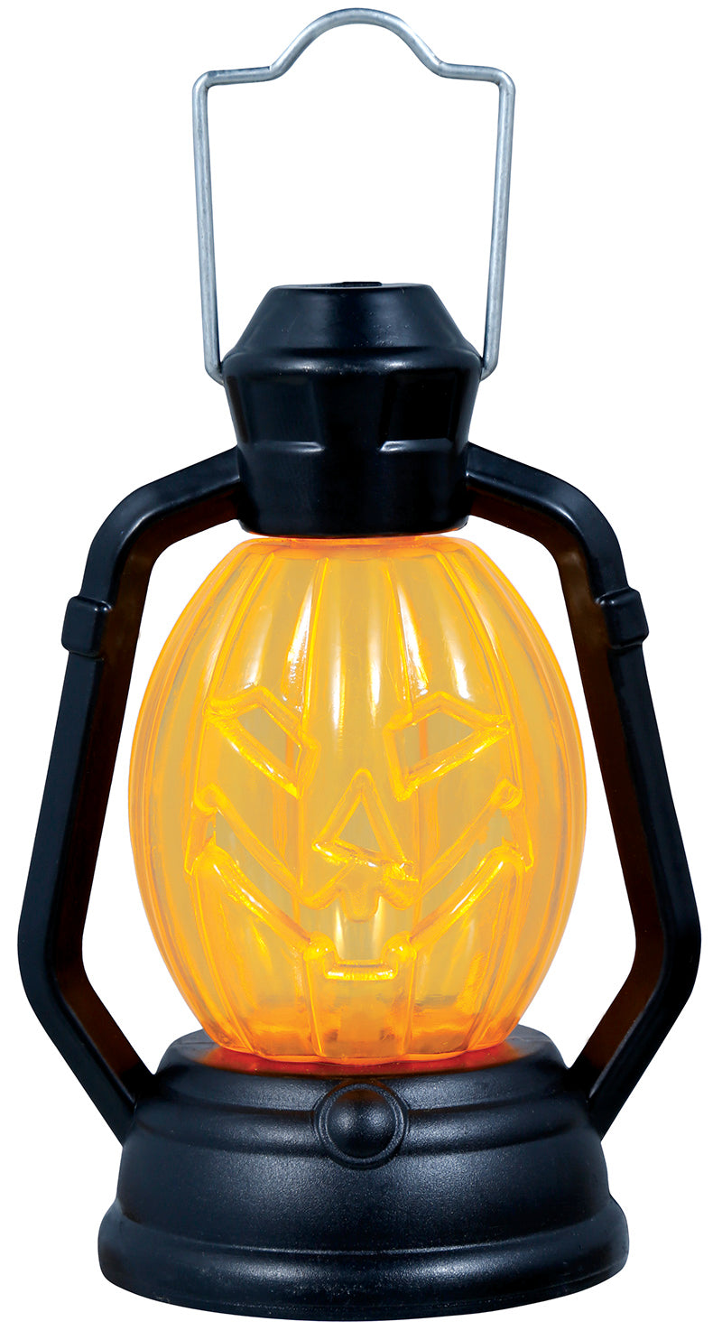 BOX OF 12 PUMPKIN LANTERN WITH LIGHT, 10 CMS.