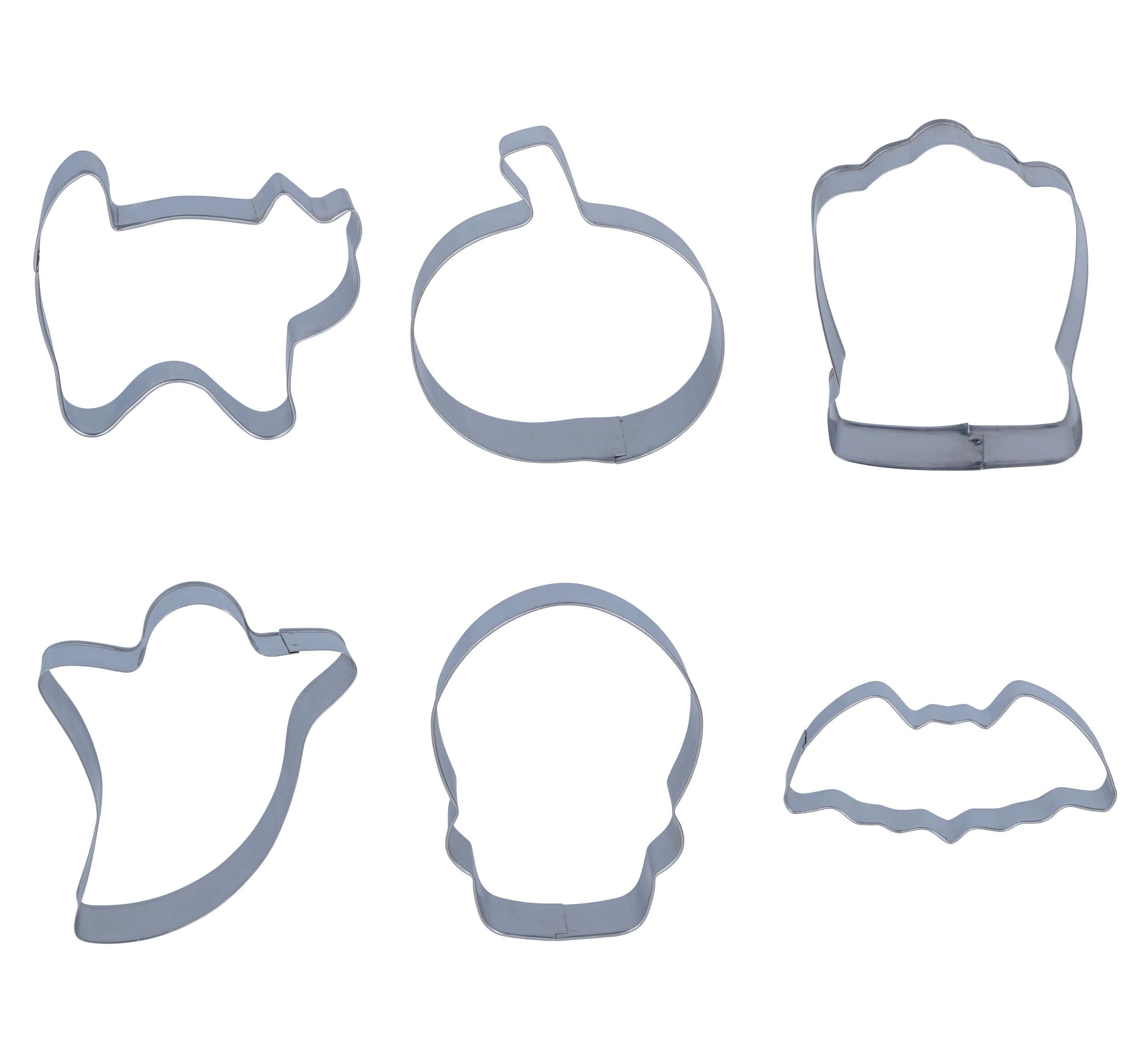 SET 6 METAL COOKIE MOULD