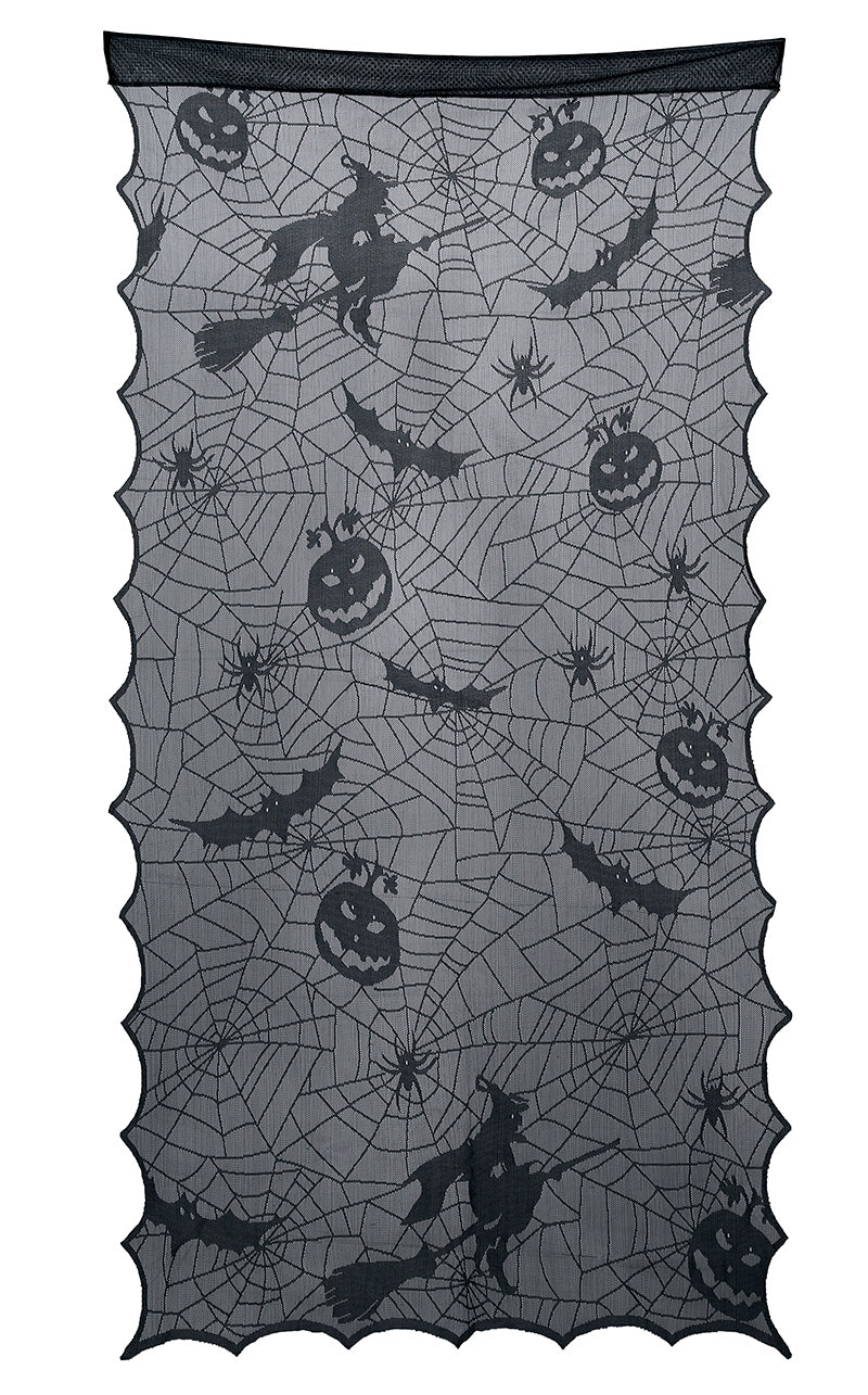 BLACK DOOR DECOR. LACE, 194X100 CM