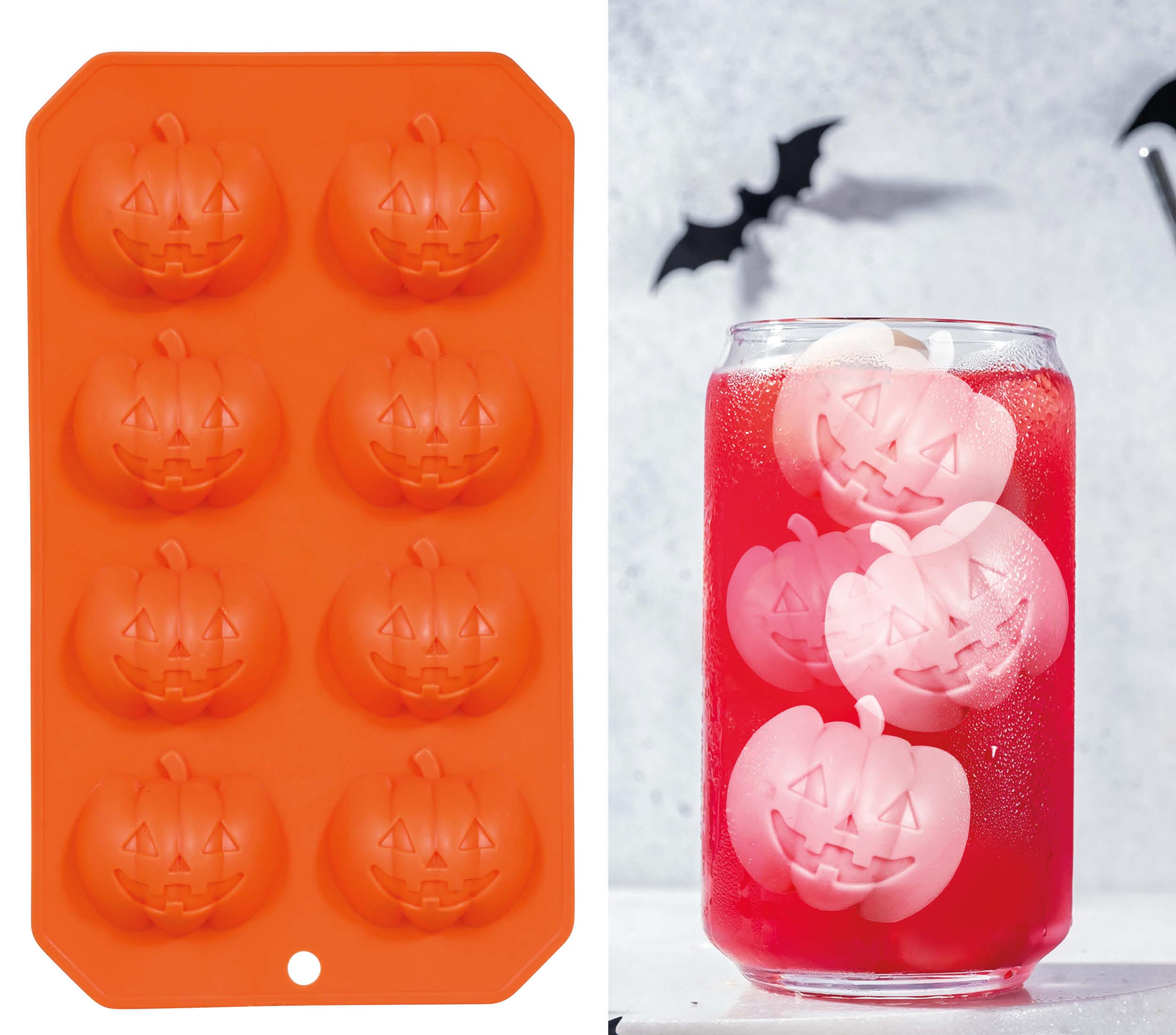 ICE TRAY 8 PUMPKINS 22X12 CMS.