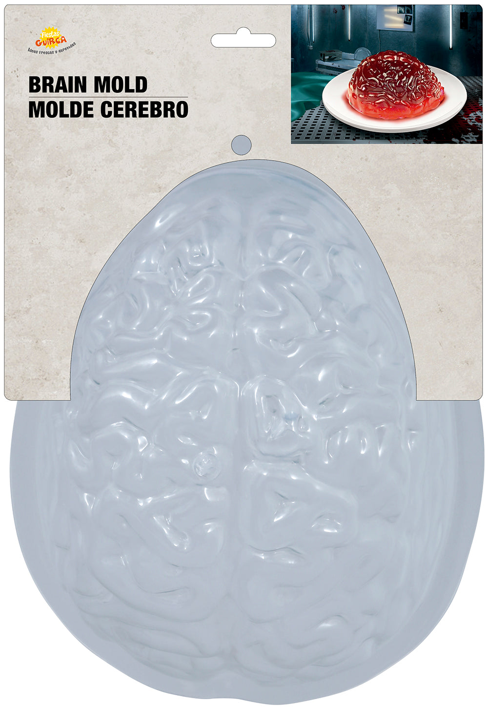 BRAIN MOLD FOR GELATIN, 22X18 CMS.