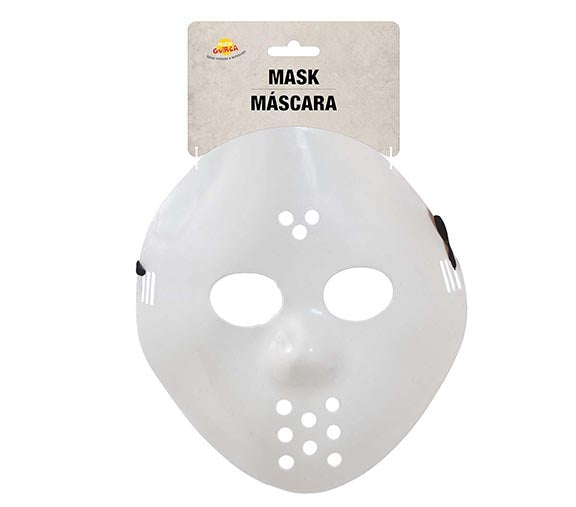 WHITE HOCKEY MASK PVC