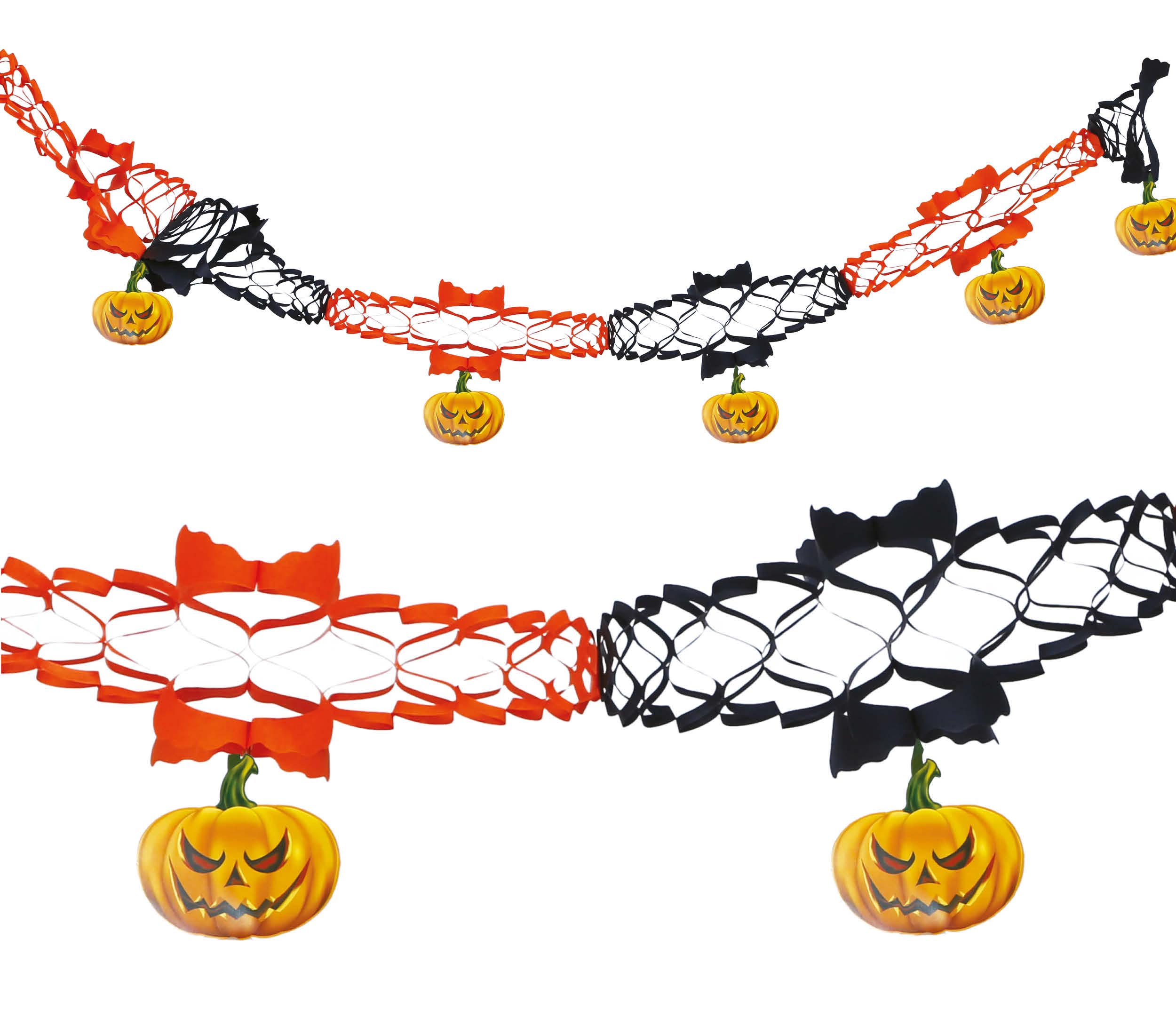 GARLAND WITH PUMPKINS, 14.5X200 CMS