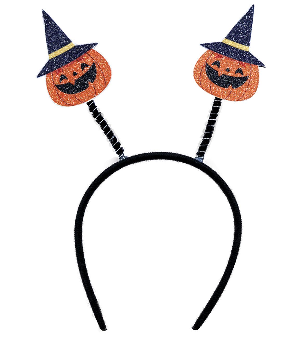 PUMPKIN HEADBAND WITH HAT, GLITTER