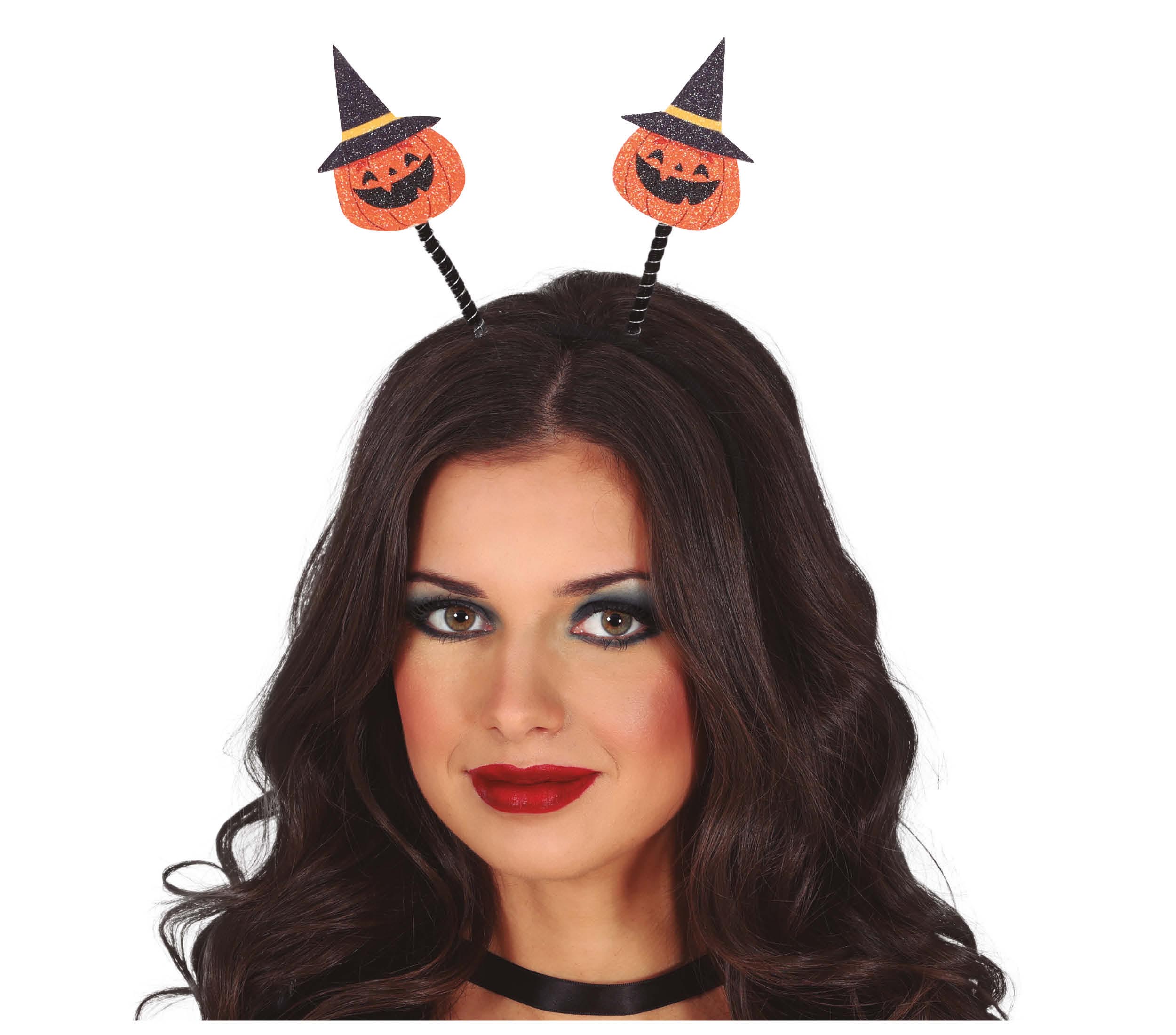PUMPKIN HEADBAND WITH HAT, GLITTER