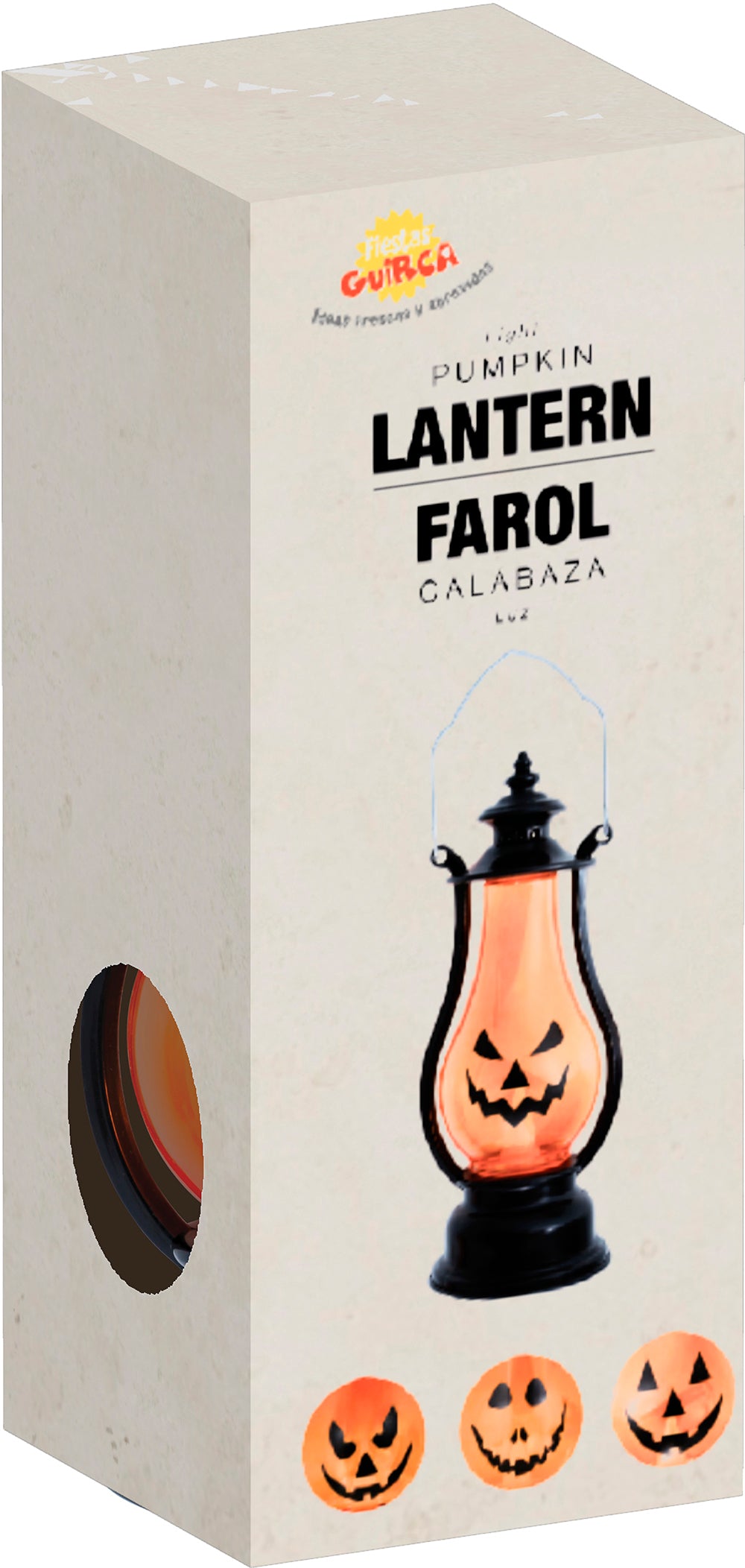 PUMPKIN LANTERN WITH LIGHT, 16 CMS.