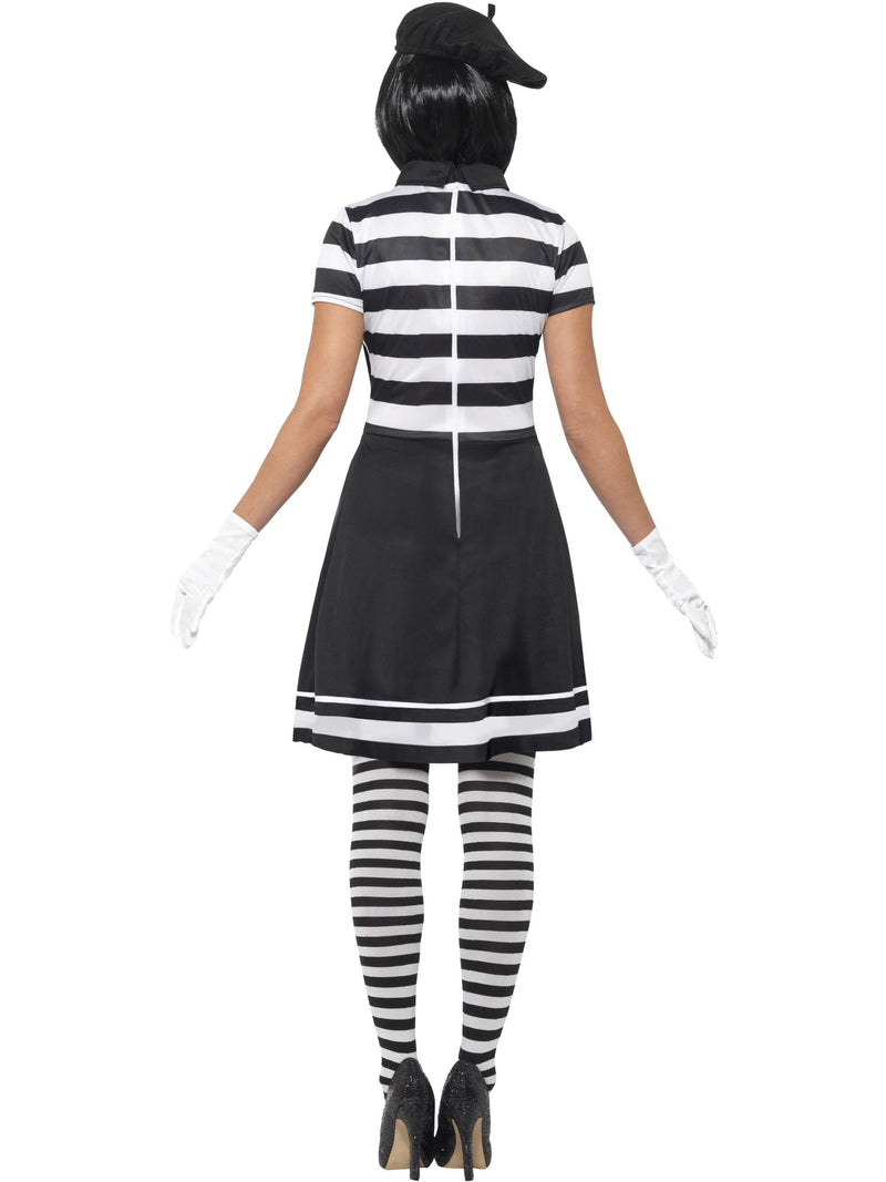 Lady Mime Artist Costume, Black 2