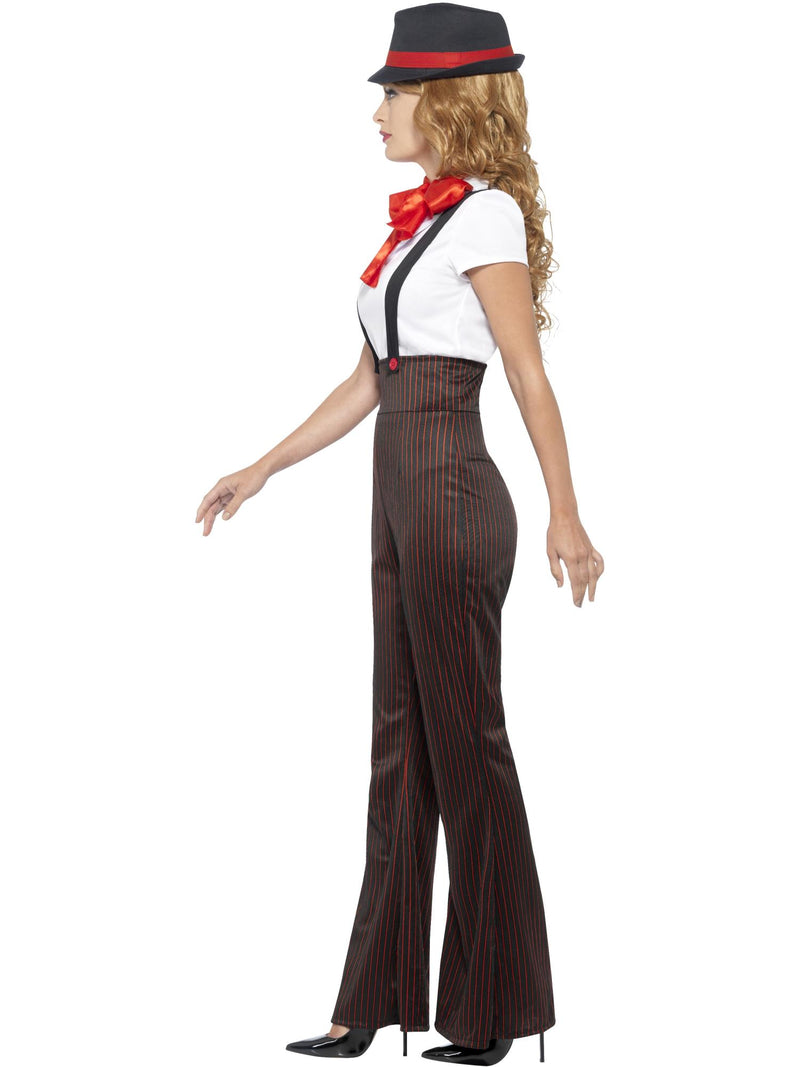 Glam Gangster Costume, Black & Red 3